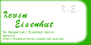 kevin eisenhut business card